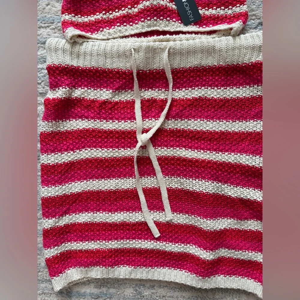 NWT - Striped Knit Two-Piece Set - Fashion Nova - Picture 5 of 7